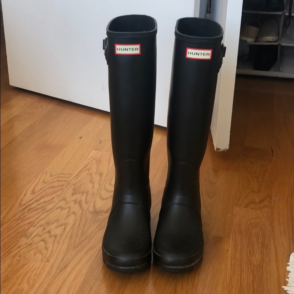 Hunter Tall Black Rainboots